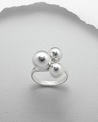 3 Ball 925 S/S Ring