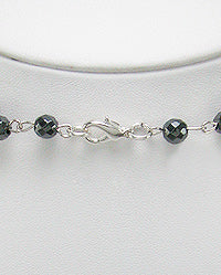 Blue Crystal Glass Necklace