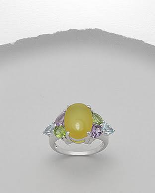 Sterling Silver 925 ring with Gem Stones