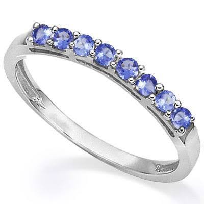 0.30ct Genuine Tanzanite 925 Sterling Silver Ring