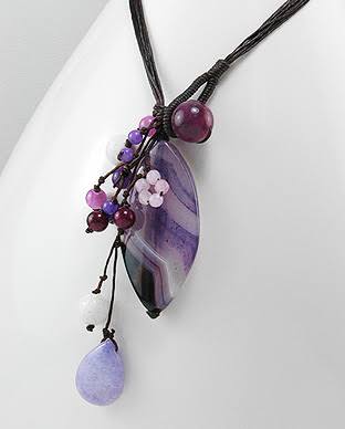 Cotton Leaf and Flower Necklace