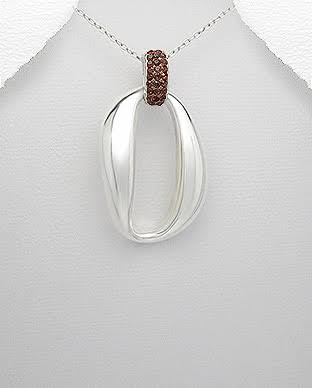 Sterling Silver and CG Pendant - Chain not included